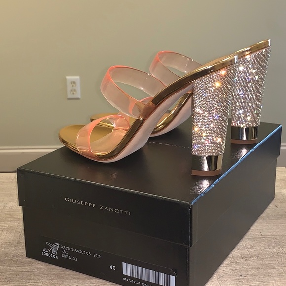 GIUSEPPE ZANOTTI ARYA Sandals Rose Gold - Picture 1 of 9